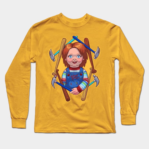 GOOD GUY CHUCKY Long Sleeve T-Shirt by EYESofCORAL